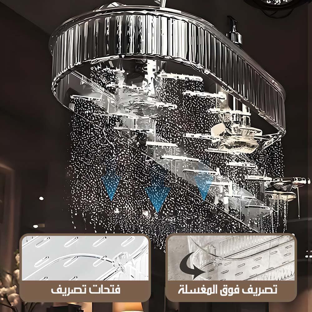 رف تعليق خلف الحنفية دون حفر FAUCET STORAGE RACK