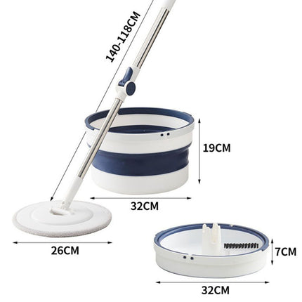 الممسحة الدوارة بوعاء قابل للطي Rotating Mop With Foldable Bowl