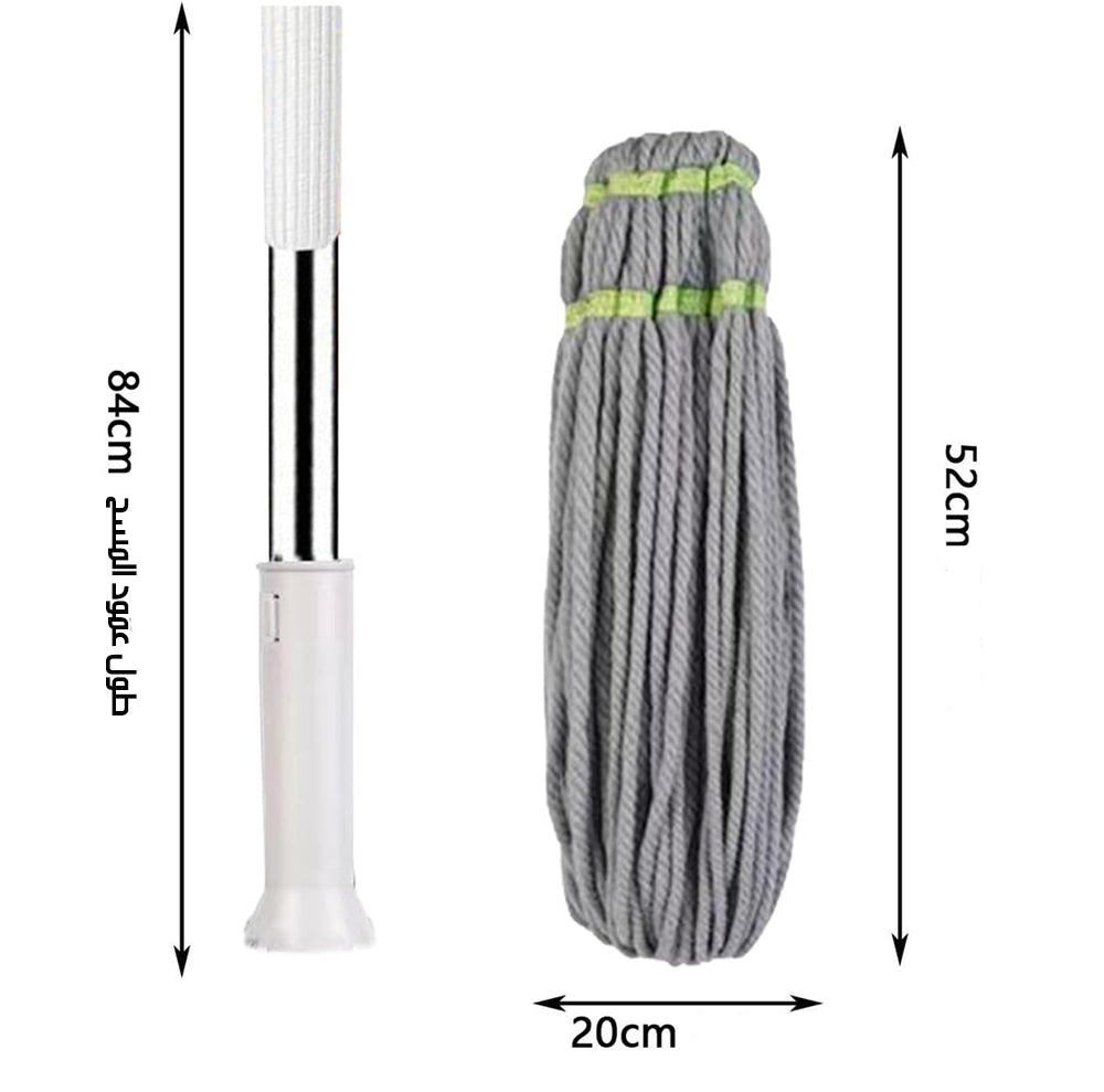 ممسحة ذاتية العصر بمقبض لولبي Self-wrinkling Mop