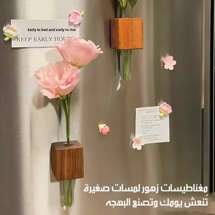 مزهريات خشبية مغناطيسية صغيرة Mini Wooden Magnetic Vases
