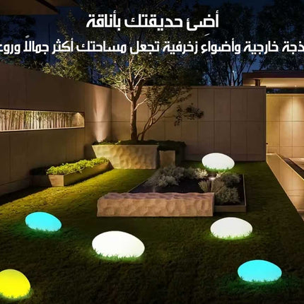 مصابيح حجري للحدائق شمسية مقاومة للماء Garden Lights