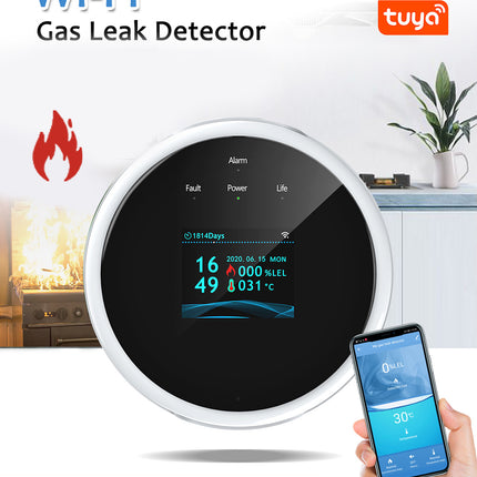 جهاز استشعار و إنذار لتسرب الغاز Wi-Fi Gas Leak Detector