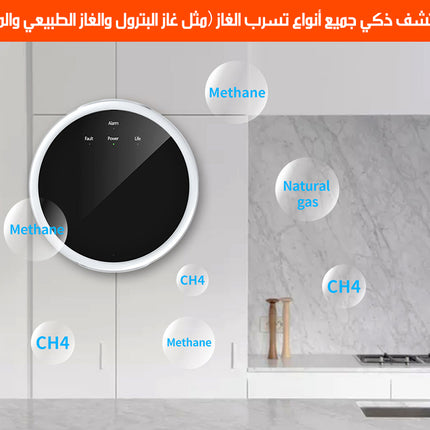 جهاز استشعار و إنذار لتسرب الغاز Wi-Fi Gas Leak Detector