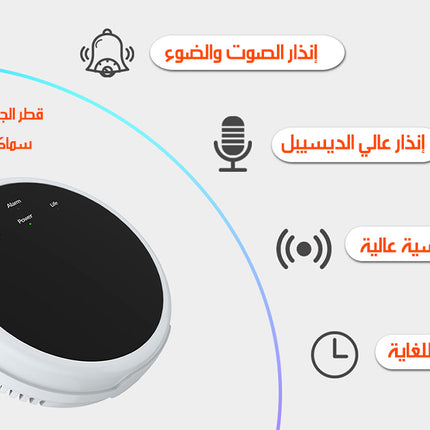 جهاز استشعار و إنذار لتسرب الغاز Wi-Fi Gas Leak Detector