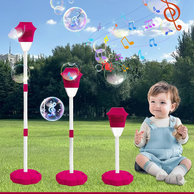 آلة فقاعات عامودية, موسيقية, مضيئة, أوتوماتيكية BUBBLE TORCH GARDEN LAMP