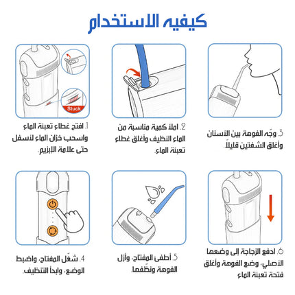 جهاز تنظيف الأسنان بالماء MDHL PORTABLE ORAL LRRIGATOR