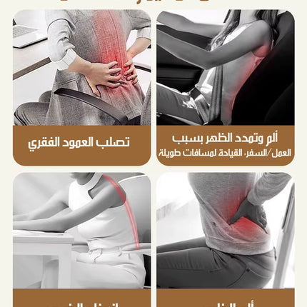 مدلك ظهر 4D مع حرارة Massage Backrest