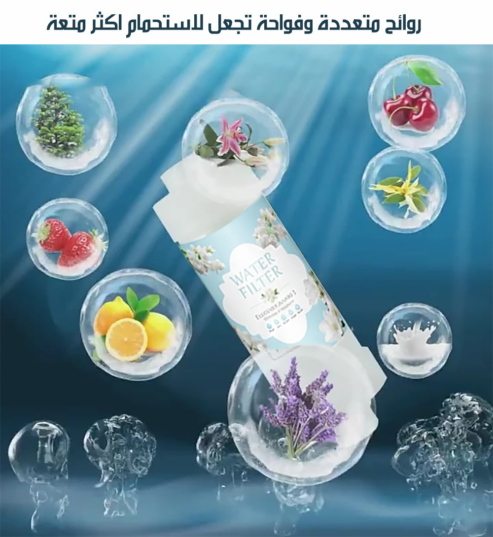 فلتر مياه الاستحمام مع رأس دش بفيتامين سي و روائح عطرة Polypropylene Filter Shower Head
