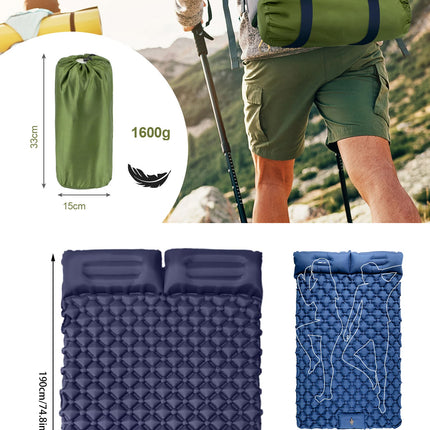 فرشة هوائية قابلة للنفخ للتخييم لشخصين INFLATABLE CAMPING MAT
