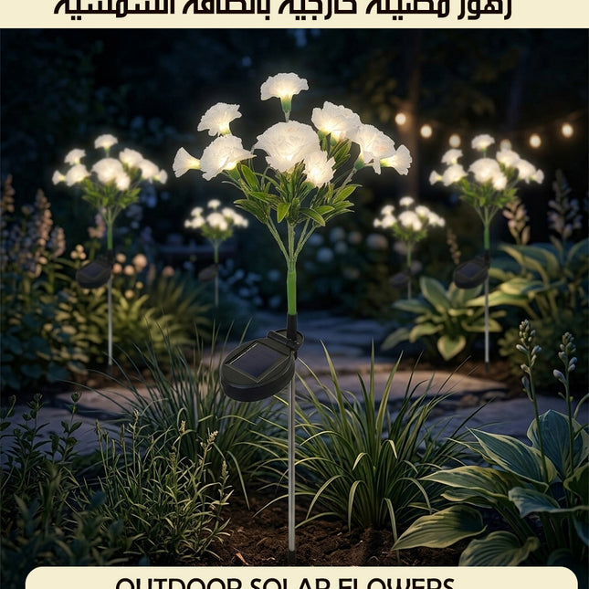 زهور مضيئة خارجية بالطاقة الشمسية Outdoor Solar Flowers