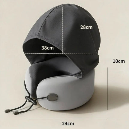 وسادة سفر للرقبة ميموري فوم مع قبعة Memory Foam Travel Pillow