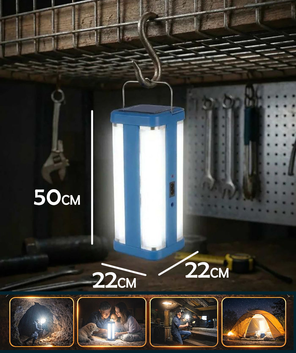 100 مصباح LED شحن شمسي و كهربائي PORTABLE RECHARGEABLE LED LIGHT 100 SMD ML-1665خطوات