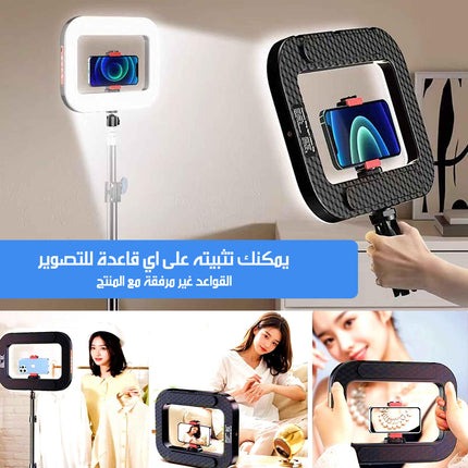 إضاءة حلقية للتصوير أبيض + ملون RGB Ring Fill Light