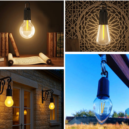 مصباح التخييم بشحن شمسي و كهربائي CAMPING LAMP