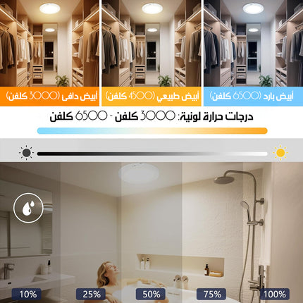 مصابيح سقف لاسلكية بمستشعر حركة Wireless Ceiling Lights