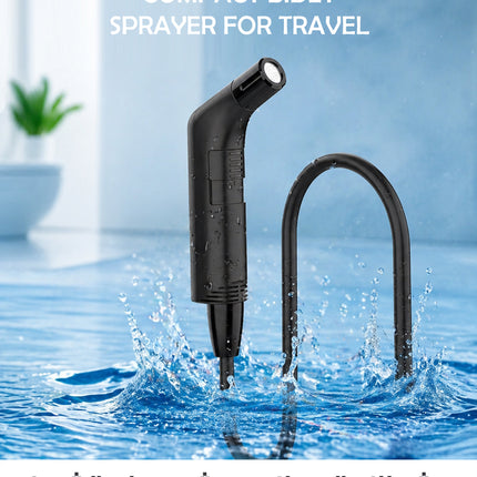 شطاف المسافر ببربيش يعمل بالشحن COMPACT BIDET SPRAYER FOR TRAVEL