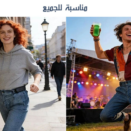 بديل الحزام مطاطي بخطاف لتصغير خصر البنطلون METAL HOOK STRETCH BELT
