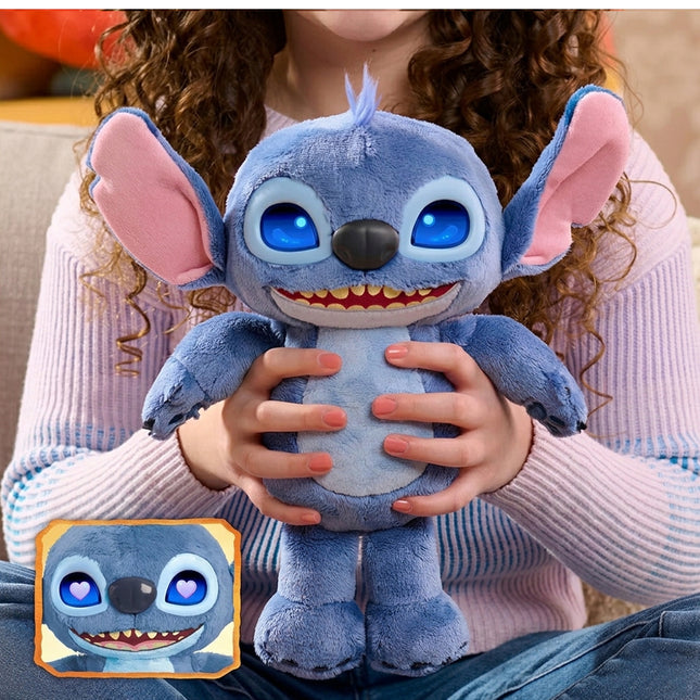 دمية ستيتش التفاعلية بمزاجات متعددة و عيون LCD Stitch Interactive Toy With Sound