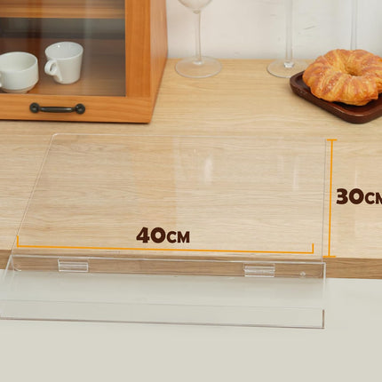 لوح فرم أكريليك شفاف بحاوية للنفايات CUTTING BOARD WITH WASTE CONTAINER