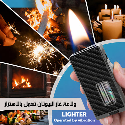 ولاعة غاز البيوتان تعمل بالاهتزاز LIGHTER Operated By Vibration