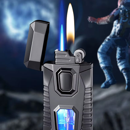 ولاعة مزدوجة الشعلة مقاومة للرياح Windproof Dual Flame Lighter