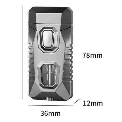 ولاعة مزدوجة الشعلة مقاومة للرياح Windproof Dual Flame Lighter