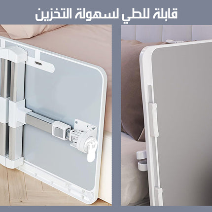 طاولة لابتوب قابلة للطي و التعديل مع درج مخفي Foldable And Adjustable Laptop Table