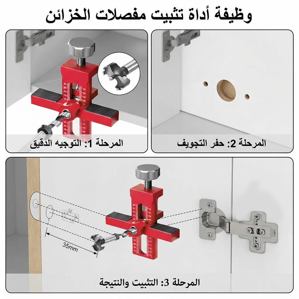 أداة لتثبيت أبواب الخزائن CABINET DOOR FASTENER