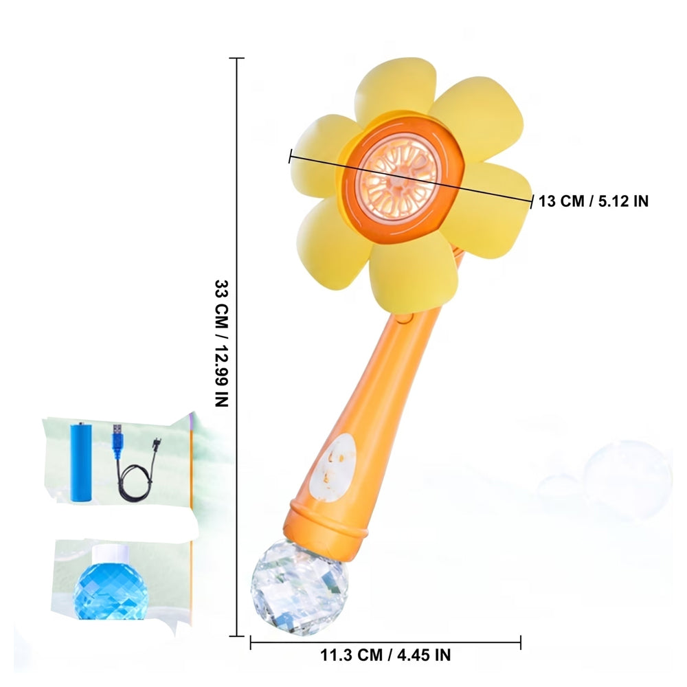 مسدس فقاعات على شكل زهرة Flower Bubble Gun