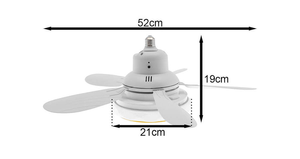 مروحة سقف ذكية مع اضاءة Smart Ceiling Fan With Light