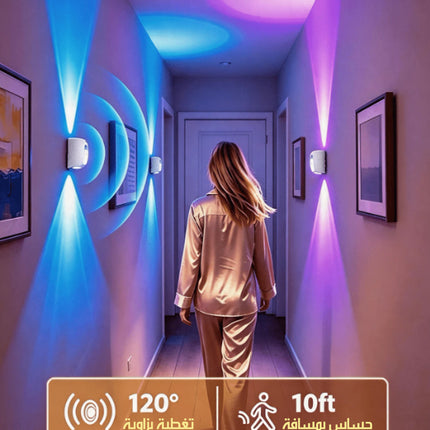 مصباح RGB قابل للشحن بمستشعر حركة RECHARGEABLE LIGHT WITH MOTION SENSOR