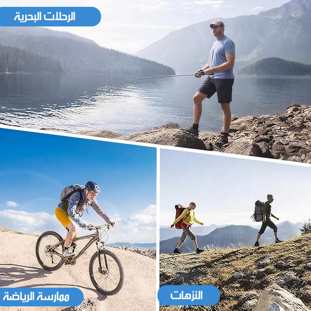 نظارات شمسية رياضية مزودة بمشبك للقبعة