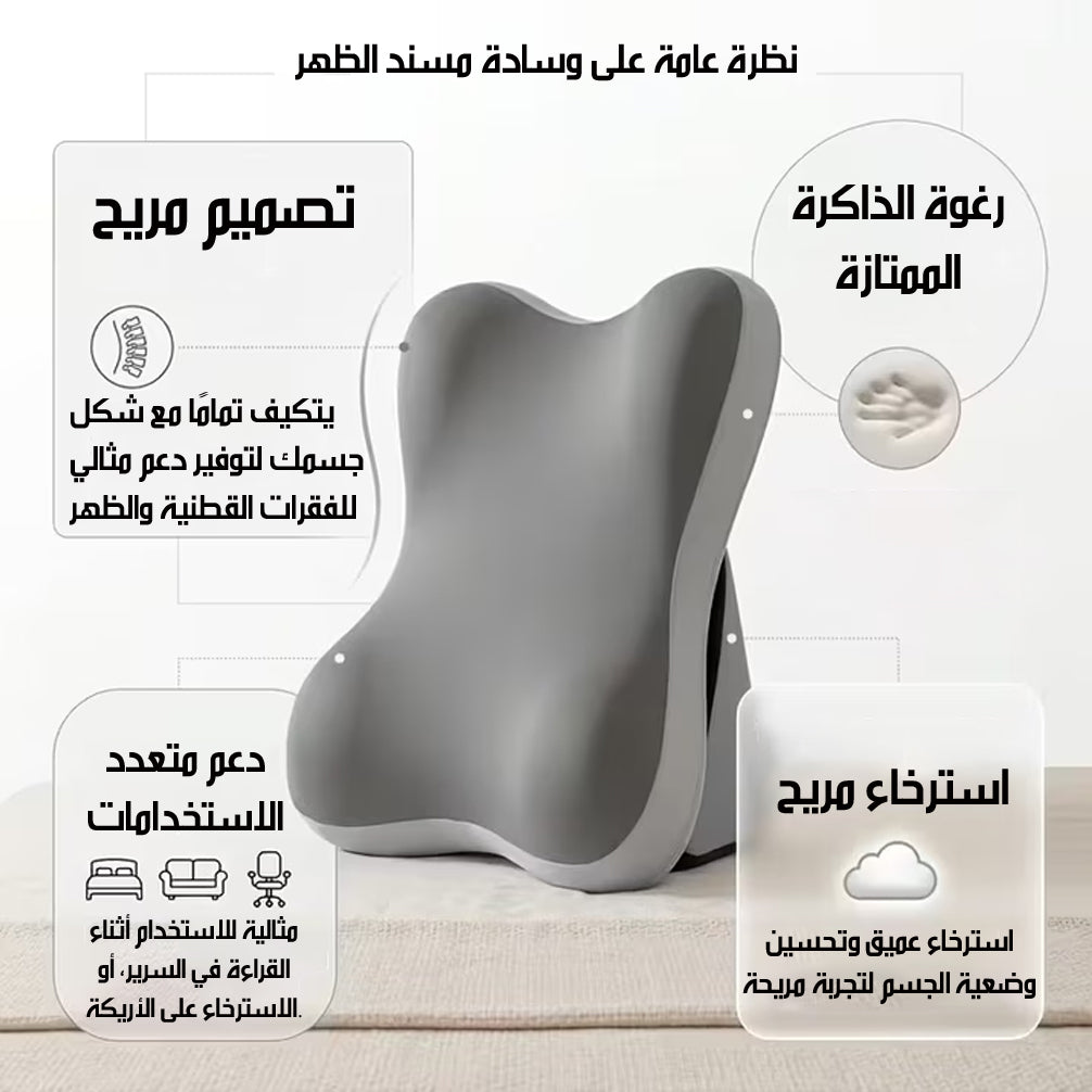 وسادة لدعم الظهر والرقبة Back & Neck Support Pillow