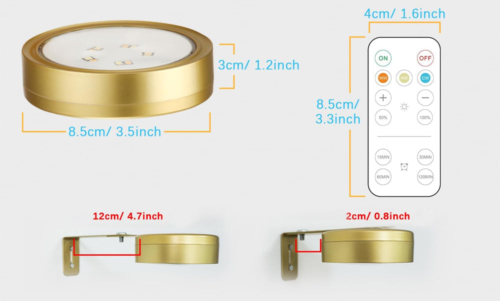 مصابيح حائط لاسلكية Wireless Wall Lights