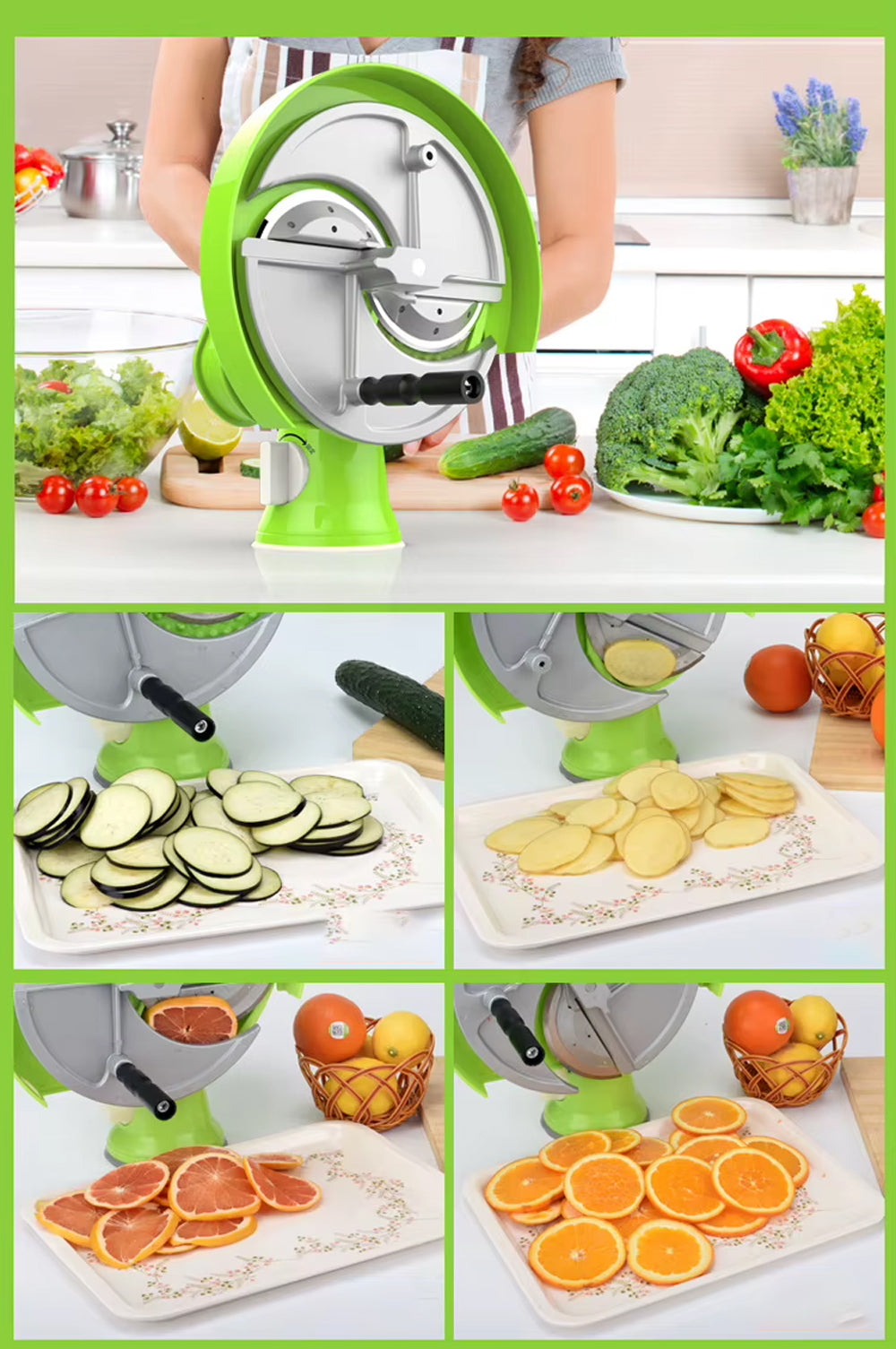 قطاعة خضار وفاكهة يدوية Manual Fruit & Vegetable Slicer