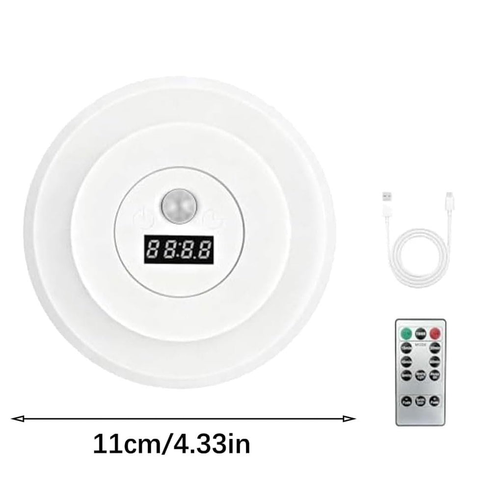 مصباح ليلي ذكي بحساس حركة وساعة Smart Sensor Night Light