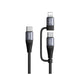 JOYROOM SA37-2T2 4-in-1 Fast Charging Data Cable (USB-A+Type-C to Lightning (60W)  JOYROOM SA37-2T2 4-in-1 Fast Charging Data Cable (USB-A+Type-C to Lightning (60W)