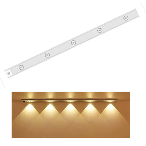 بورد إضاءة مستشعر الحركة بــ3 ألوان يعمل بالشحن Led motion sensor cabinet light