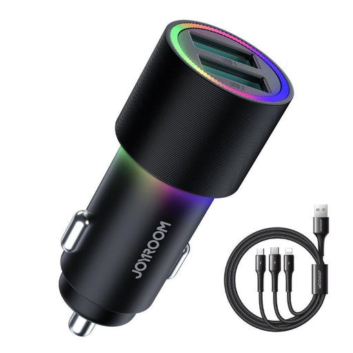 JOYROOM CL10 Car Charger With 1.2M Charging Cable  JOYROOM CL10 Car Chargring With 1.2M Charge Cable