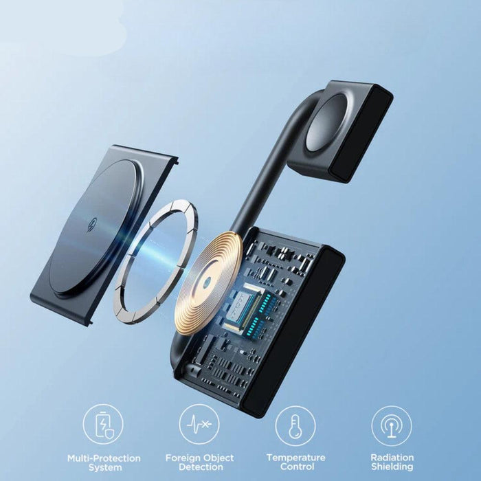 JOYROOM WQN05 2 in 1 Foldable Wireless Charger  JOYROOM WQN05 2 in 1 Foldable Wireless Charger