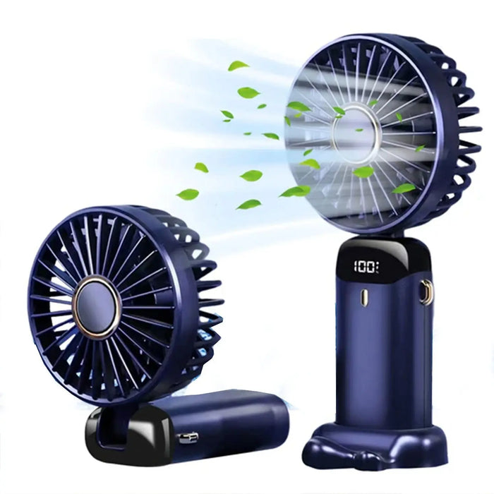 مروحة شخصية بقاعدة تعمل بالشحن Mini Portable Fan Hand-Held  أدوات منزلية