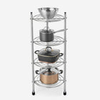 أرفف معدنية لتخزين الطناجر 4 TIER PAN STAND