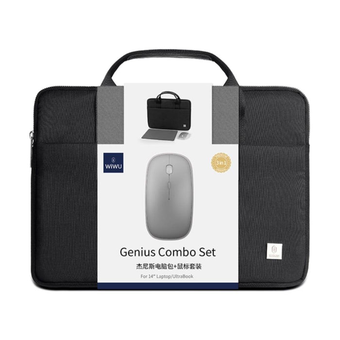 WiWU Genius Combo Set Bag With Mouse And Mouse Pad  WiWU Genius Combo Set Bag With Mouse And Mouse Pad