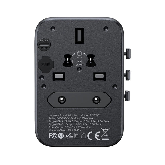 JOYROOM JR-TCW01 Universal Travel Adapter (17W)  JOYROOM JR-TCW01 Universal Travel Adapter (17W)