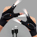 قفازات بمصباح LED قابل لإعادة الشحن LED Flashlight Gloves Gadgets  مستلزمات إضاءة