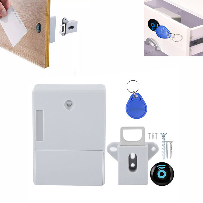 قفل الدرج إلكتروني بمستشعر بطاقة Smart Electronic Lock Kit High Security Cabinet Lock  أدوات منزلية