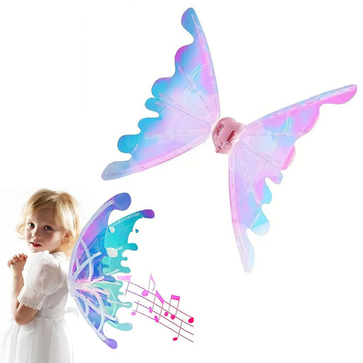 جناح الاميرات المضيء مع موسيقى LED Lights Moving Butterfly Wings With Music -  مستلزمات الأطفال