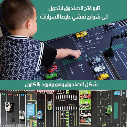 48 سيارة داخل صندوق قابل للفرد برسوم للشوارع 1573