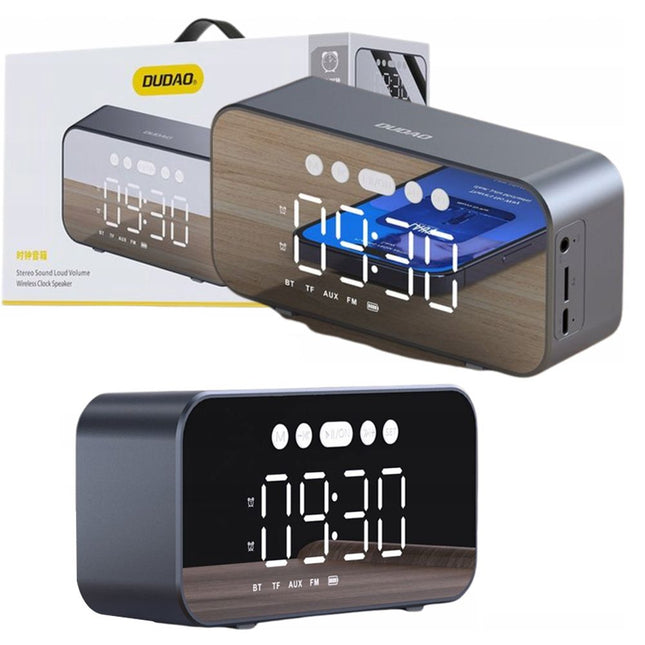 سماعة Dudao بلوتوث مع راديو FM ومنبه Wireless Clock Speaker DUDAO Y17