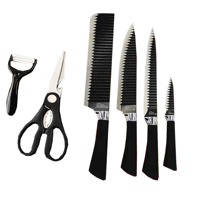 طقم سكاكين 6 قطع 6Pcs Kitchen Knife Set 